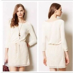 Anthro | Saturday Sunday cream Ceridwen dress